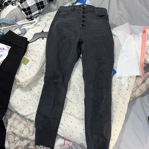 FASHION NOVA black, high waisted skinny jeans size 7